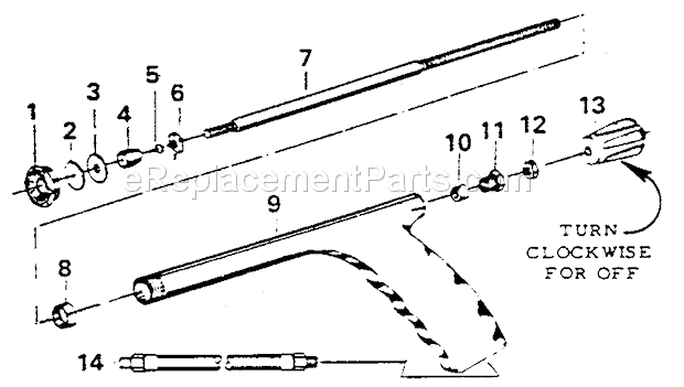Page B Diagram and Parts List for 17445071  Craftsman Paint Sprayer