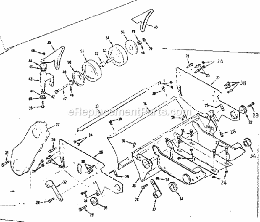 Page B Diagram and Parts List for 17481770  Craftsman Lawn Mower