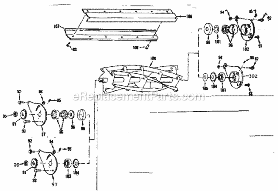 Page D Diagram and Parts List for 17481772  Craftsman Lawn Mower