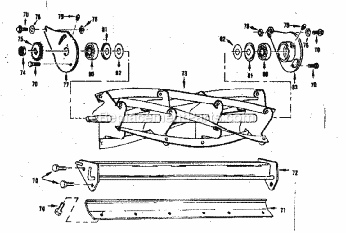 Page C Diagram and Parts List for 174912701  Craftsman Lawn Mower