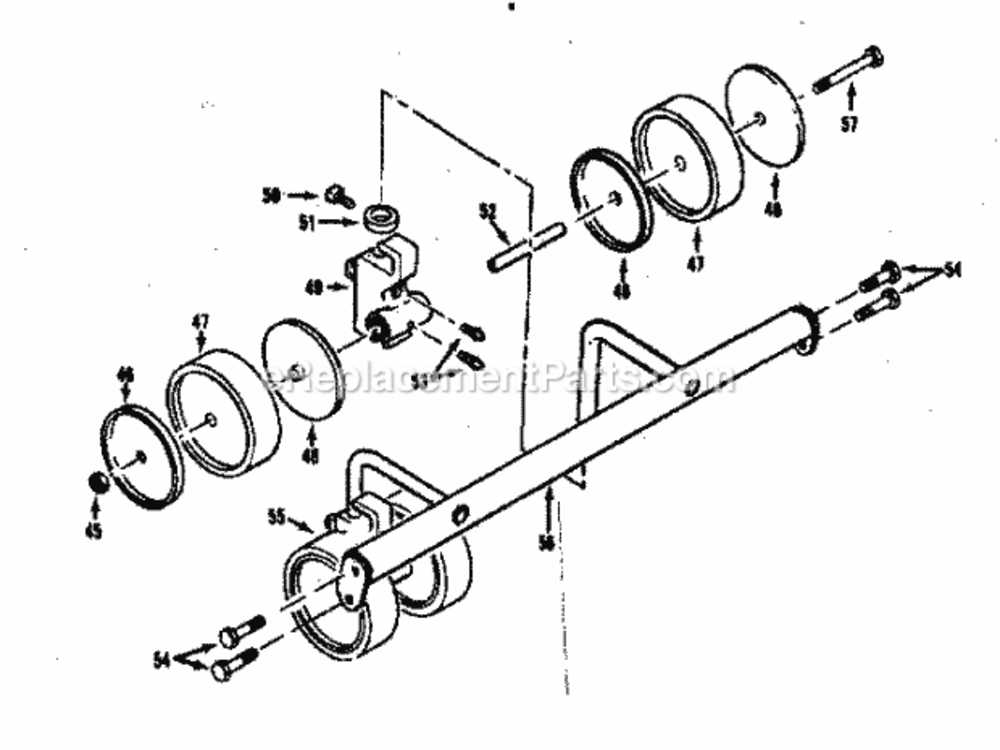 Page C Diagram and Parts List for 17491281  Craftsman Lawn Mower