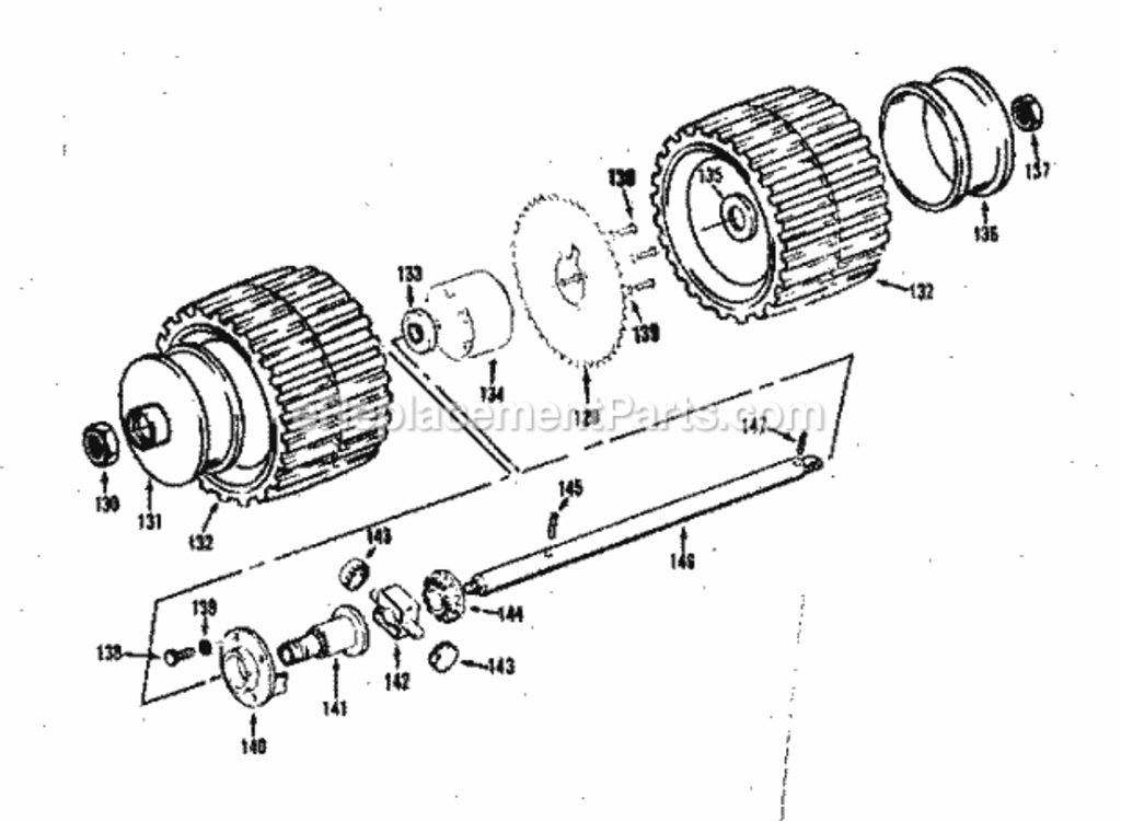 Page E Diagram and Parts List for 174912901  Craftsman Lawn Mower