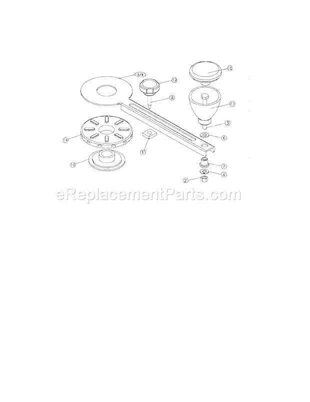 Circle Cutter Assembly Diagram and Parts List for 183172510  Craftsman Router
