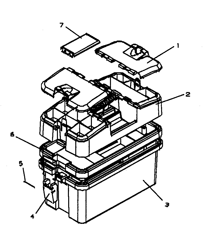 To0l Box Diagram and Parts List for 706595501  Craftsman Tool Stand & Cart