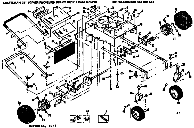 Decal Control Panel Diagram and Parts List for 131881441  Craftsman Lawn Mower