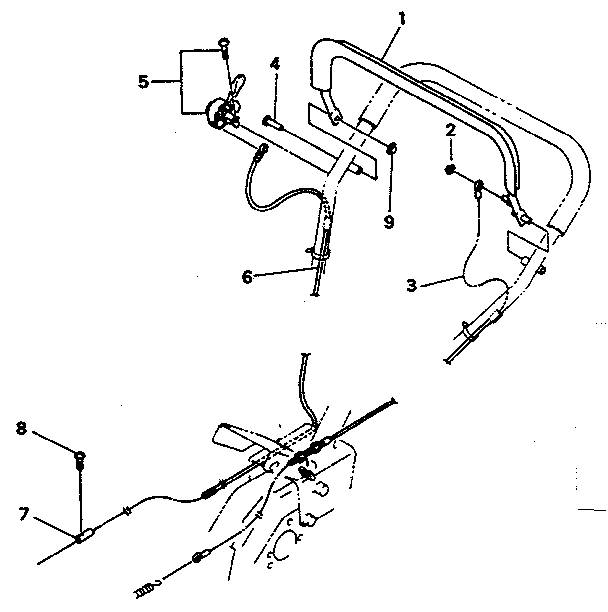 Controls Diagram and Parts List for 636299950  Craftsman Engine
