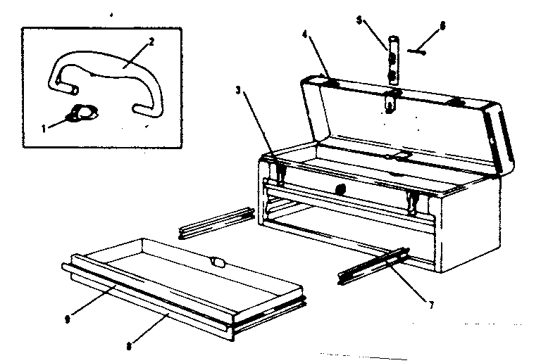 Unit Parts Diagram and Parts List for 706653330  Craftsman Tool Stand & Cart
