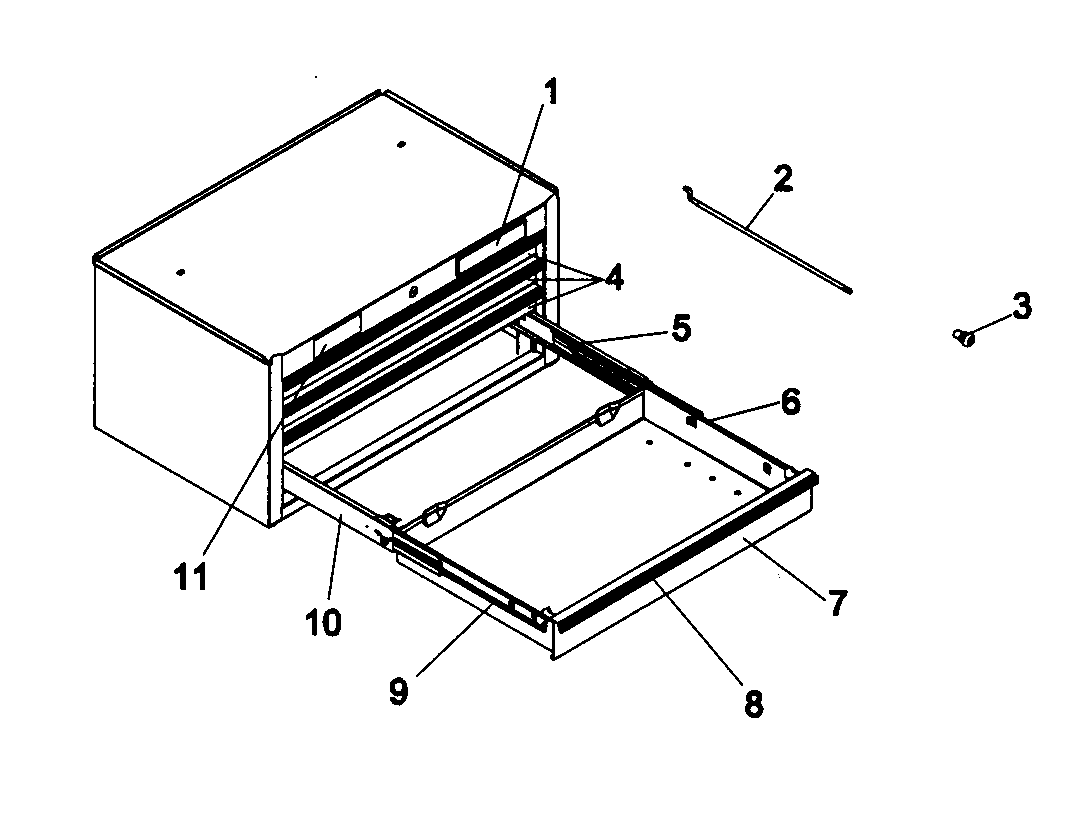Tool Chest Diagram and Parts List for 706597013  Craftsman Tool Stand & Cart