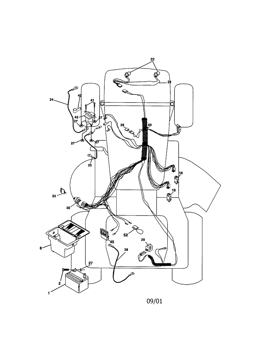 Diagram Diagram and Parts List for 917271645 Type 0 Craftsman Lawn Tractor