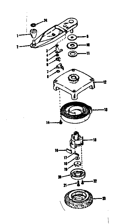 Self Starter No.29295 Diagram and Parts List for 143102100  Craftsman Engine
