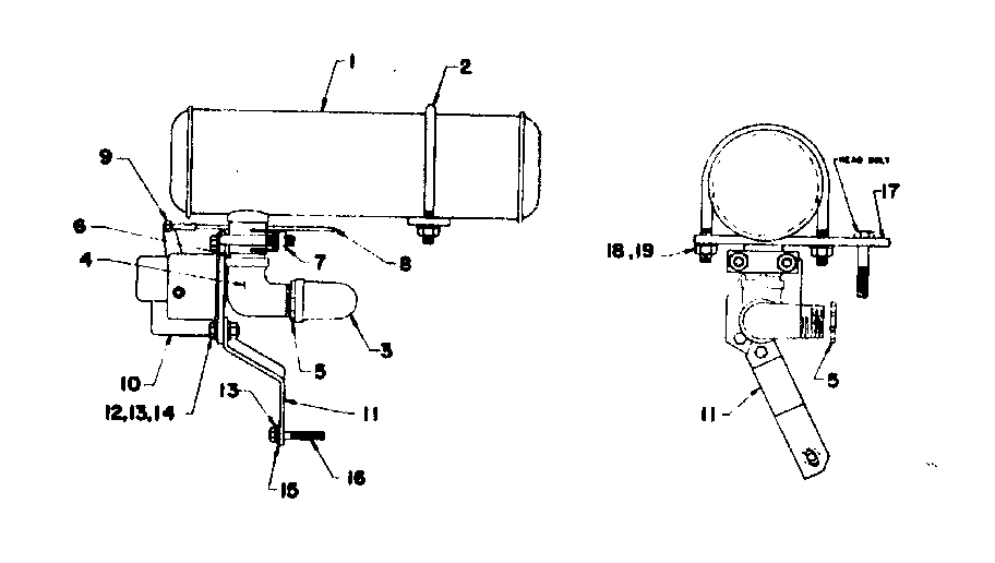 Muffler Assembly Diagram and Parts List for 5803181-6  Craftsman Engine