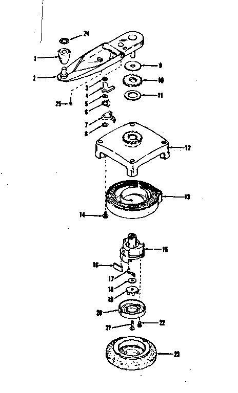 Self Starter No. 29295 Diagram and Parts List for 143102220  Craftsman Engine
