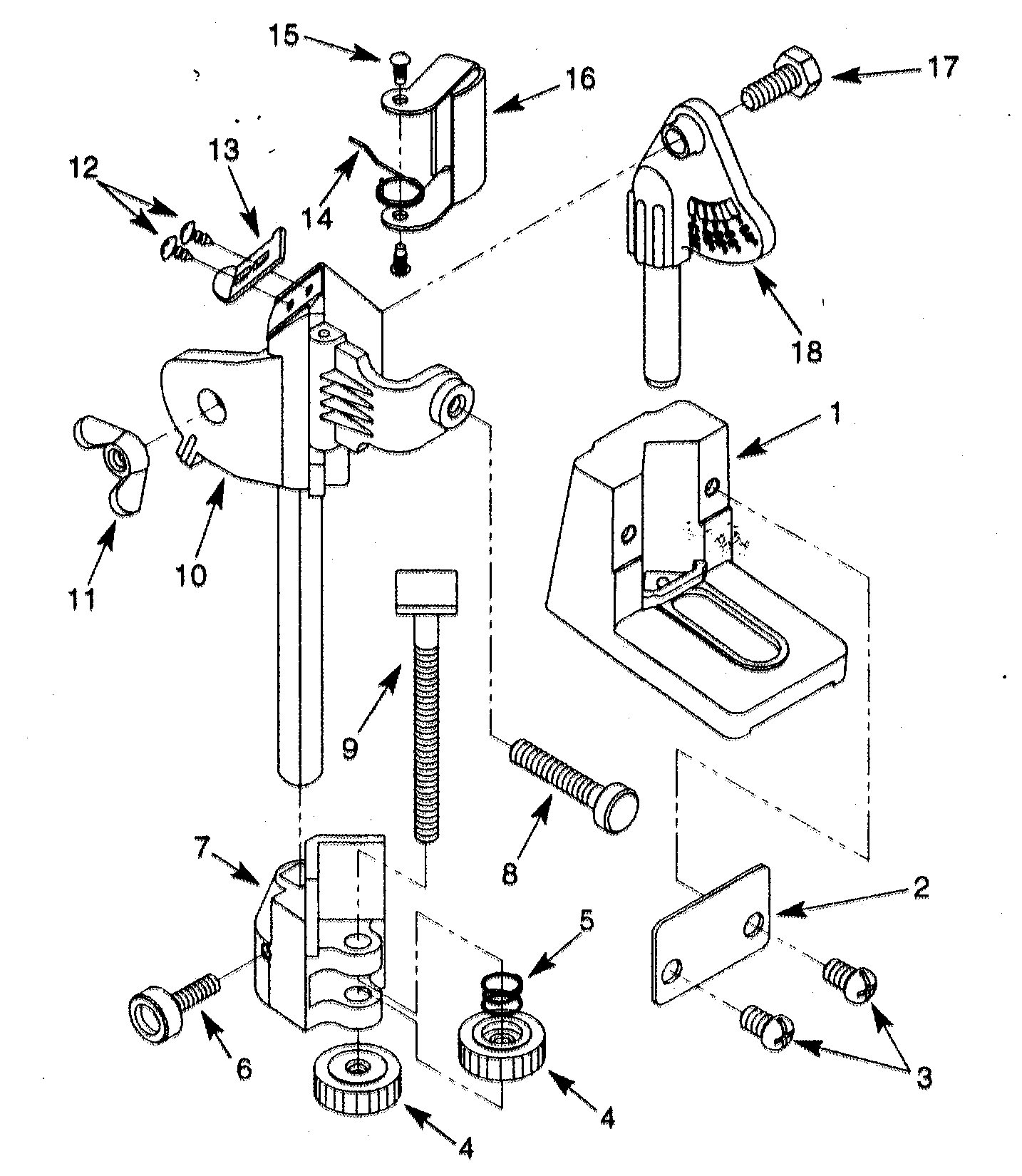 Drill Bit Grinder Diagram and Parts List for 351252920  Craftsman Grinder