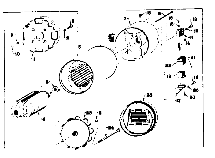 Generator Diagram and Parts List for 58031552  Craftsman Engine