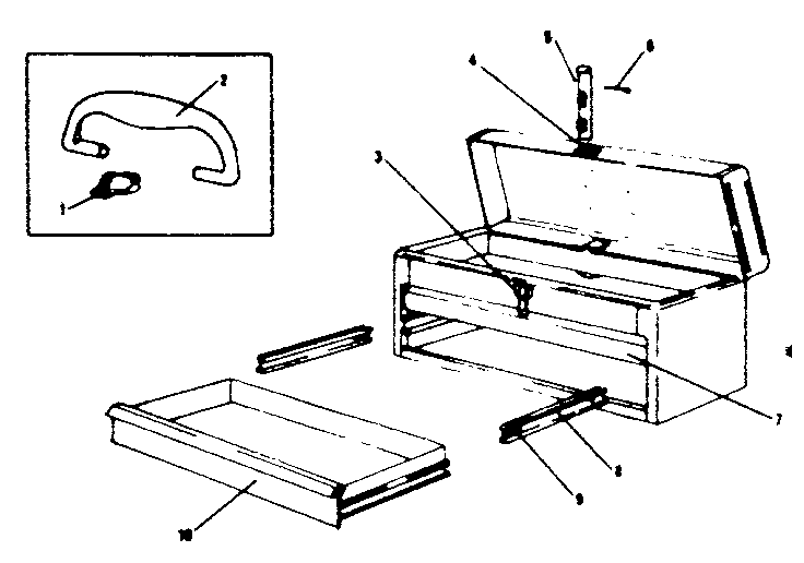Unit Parts Diagram and Parts List for 706653330  Craftsman Tool Stand & Cart