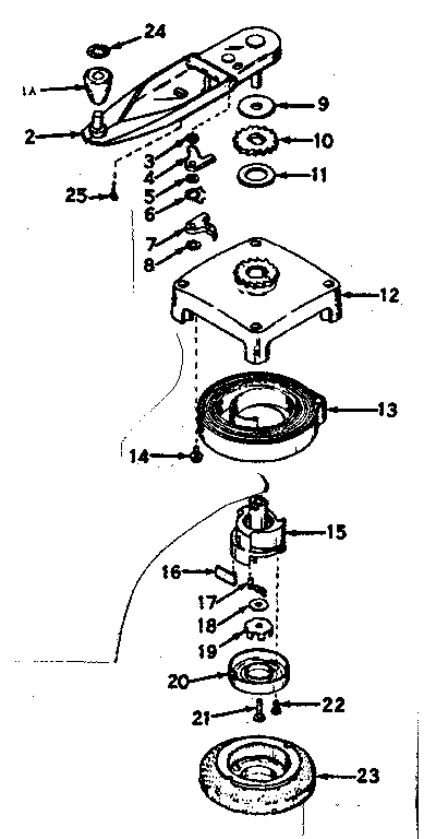 No-pull Starter Diagram and Parts List for 143141192  Craftsman Engine
