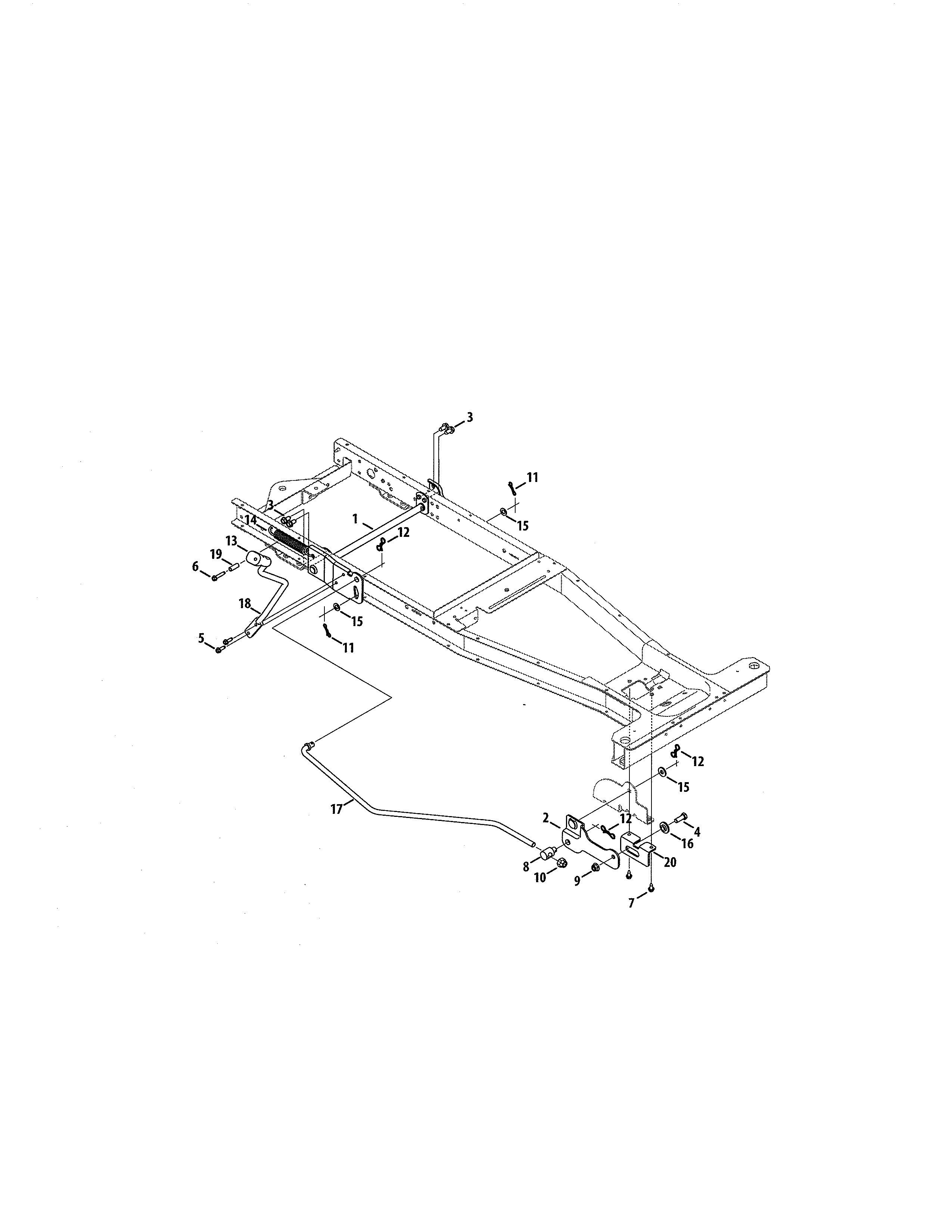 Lift Diagram and Parts List for 247250000  Craftsman Engine
