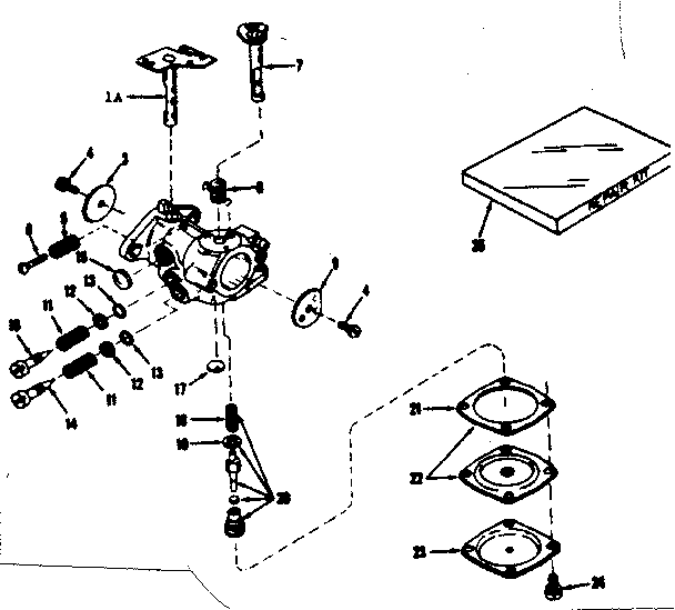 Carburetor No. 630875 (power Products) Diagram and Parts List for 143123071  Craftsman Engine