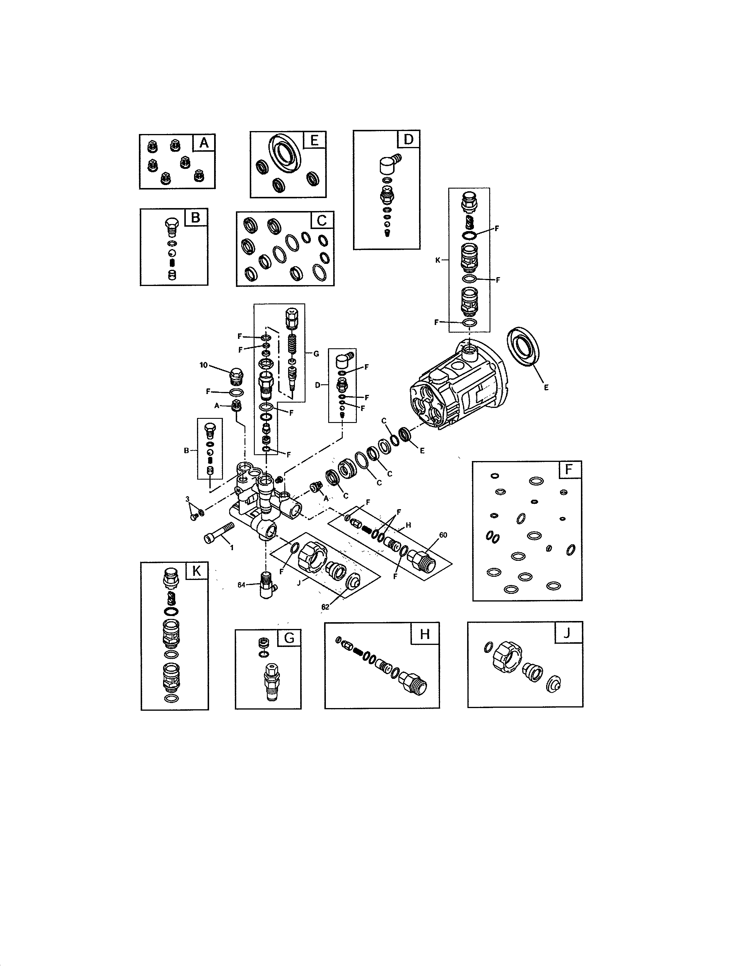 Pump Diagram and Parts List for 580752441  Craftsman Pressure Washer
