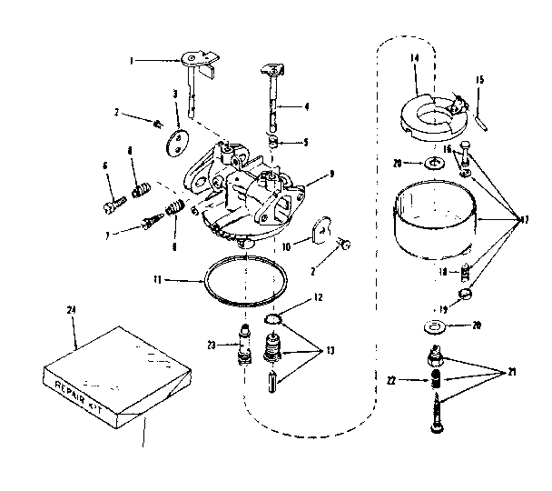Carburetor No. 29993 (lmg-154) Diagram and Parts List for 143105030  Craftsman Engine