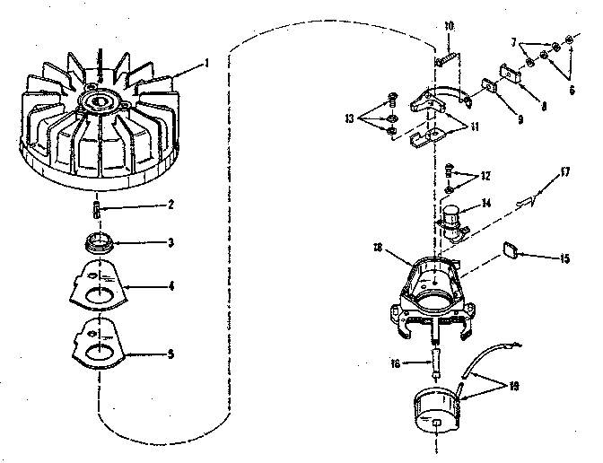Magneto No. 27901 Diagram and Parts List for 14364000  Craftsman Engine