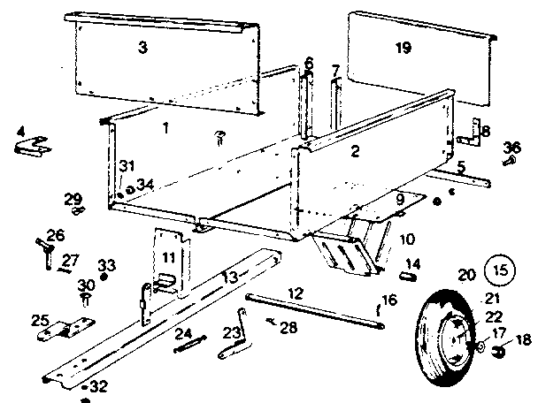 Replacement Parts Diagram and Parts List for 610243550  Craftsman Tool Stand & Cart