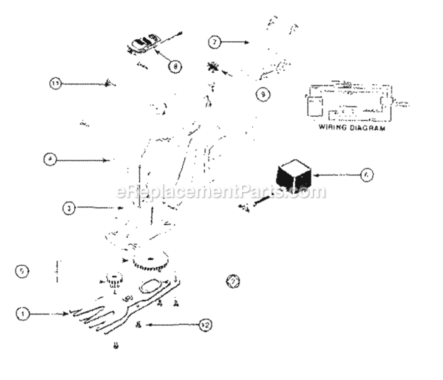 Page A Diagram and Parts List for 24085871  Craftsman Trimmer