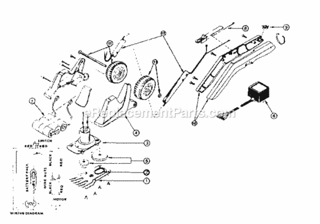 Page A Diagram and Parts List for 24085900  Craftsman Trimmer