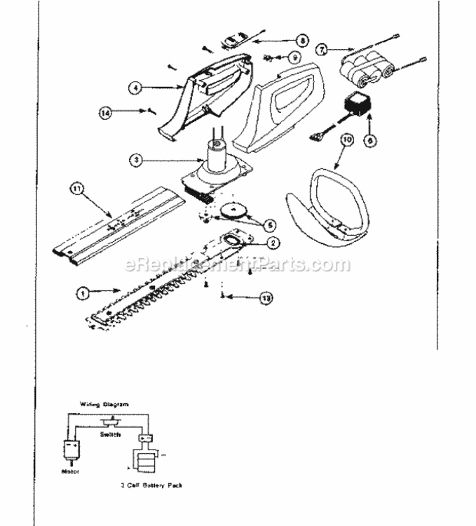 Page A Diagram and Parts List for 240859101  Craftsman Trimmer
