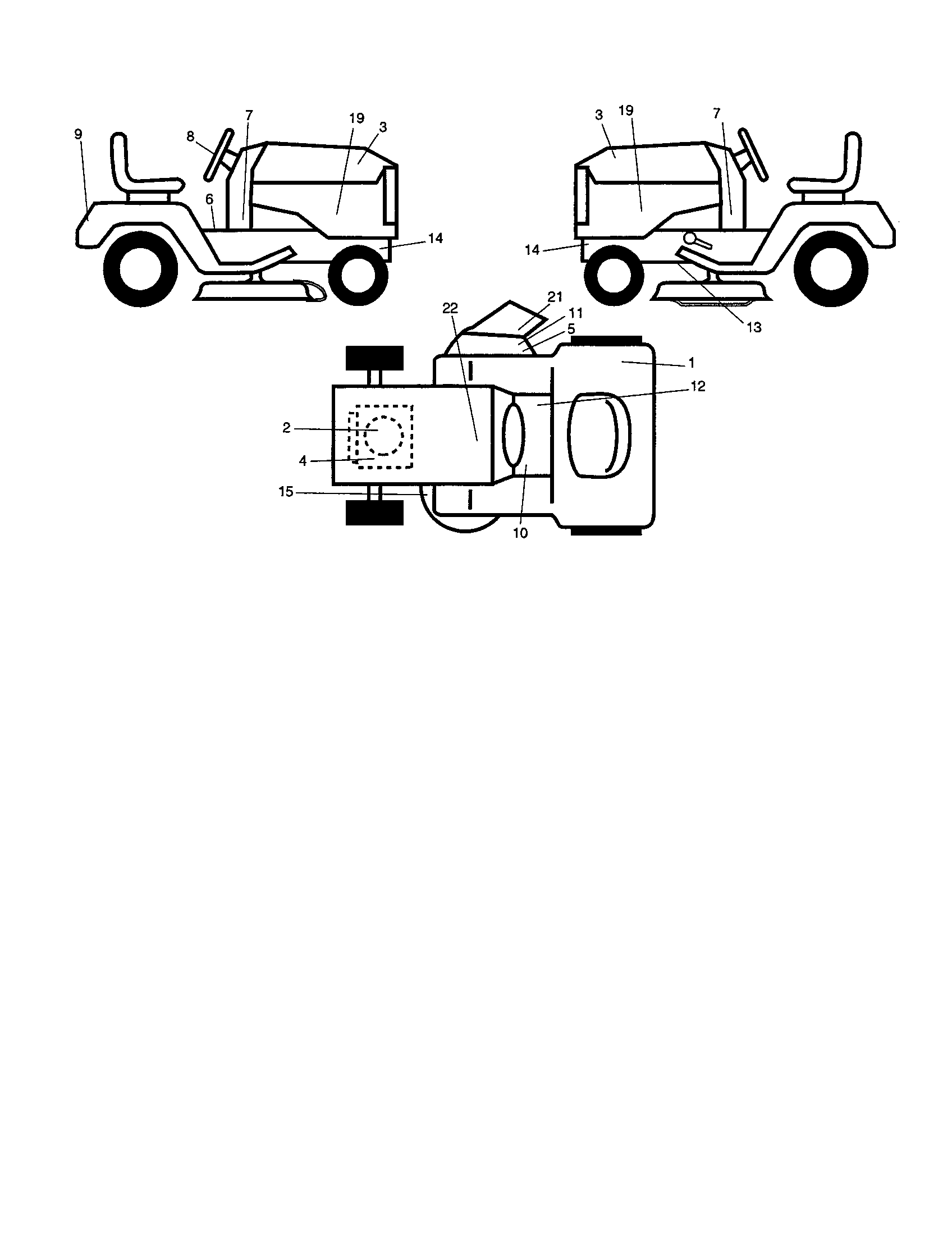 Decals Diagram and Parts List for 917277580  Craftsman Lawn Tractor