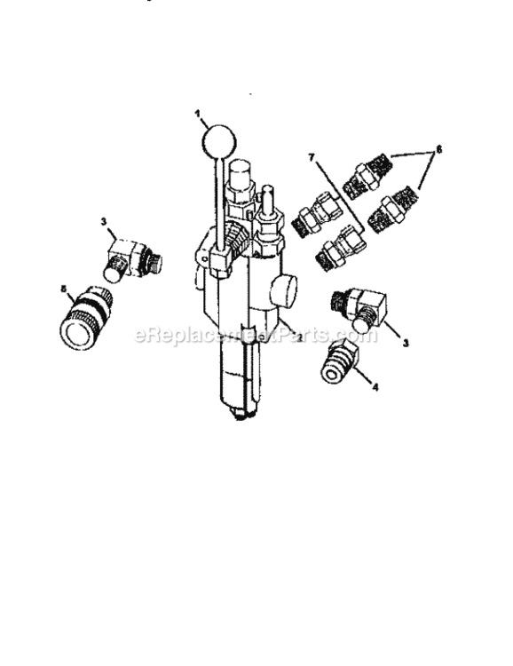 Page C Diagram and Parts List for 24534540  Craftsman Log Splitter