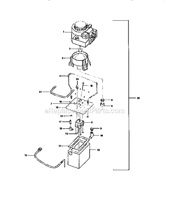 Page D Diagram and Parts List for 24534540  Craftsman Log Splitter