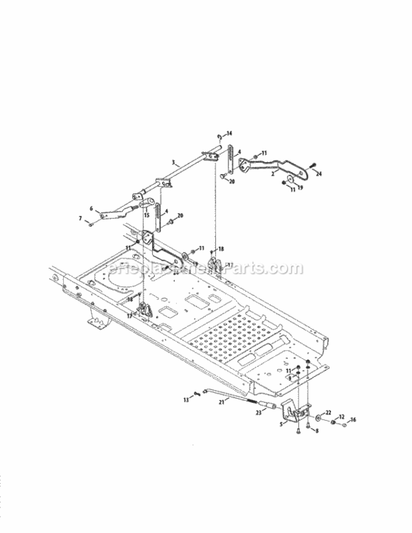Page J Diagram and Parts List for 247204120  Craftsman Lawn Tractor