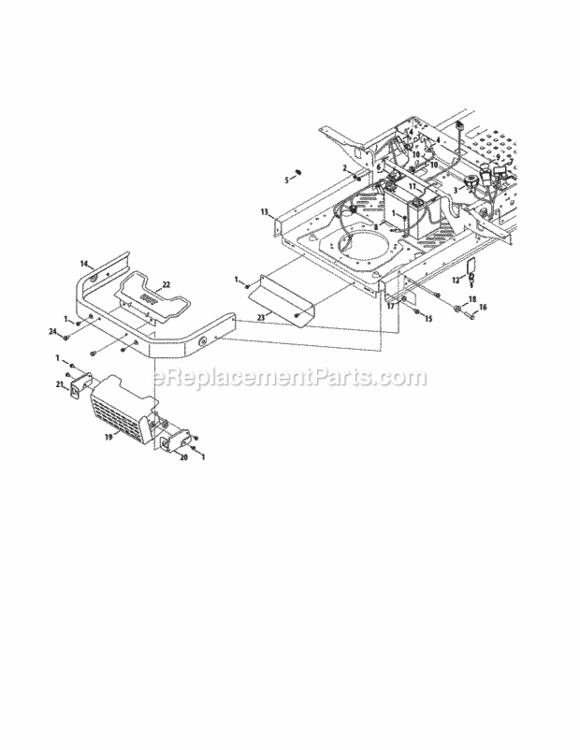 Page C Diagram and Parts List for 247204120  Craftsman Lawn Tractor