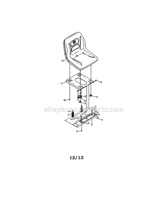 Page A Diagram and Parts List for 247204150  Craftsman Lawn Tractor
