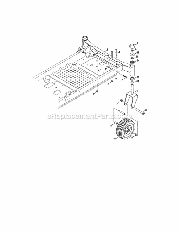 Page D Diagram and Parts List for 247204150  Craftsman Lawn Tractor