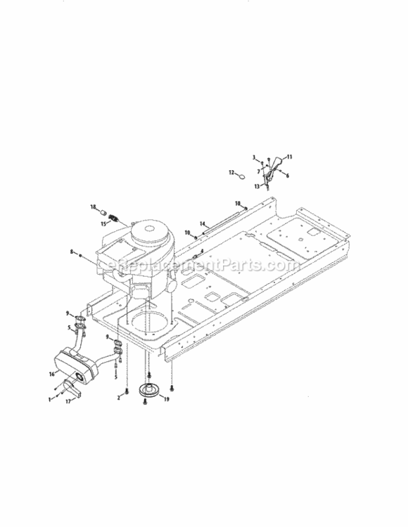 Page E Diagram and Parts List for 247204150  Craftsman Lawn Tractor