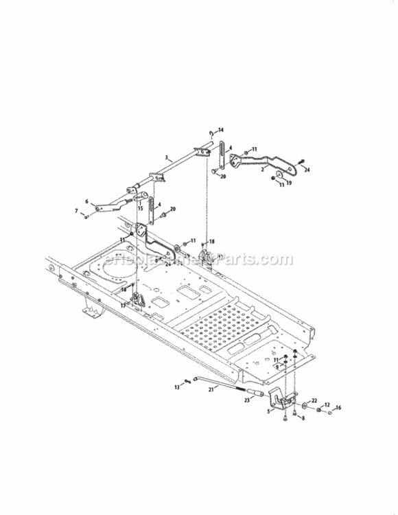Page J Diagram and Parts List for 247204460  Craftsman Lawn Tractor