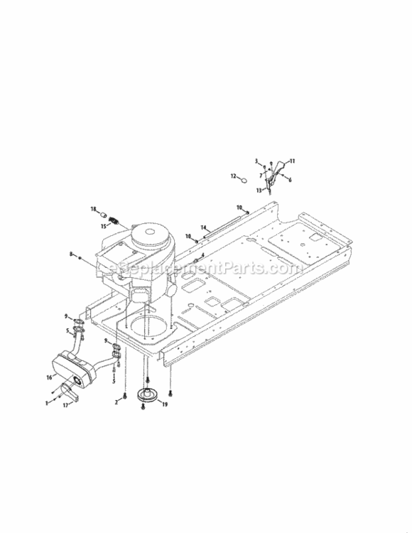 Page E Diagram and Parts List for 247204460  Craftsman Lawn Tractor
