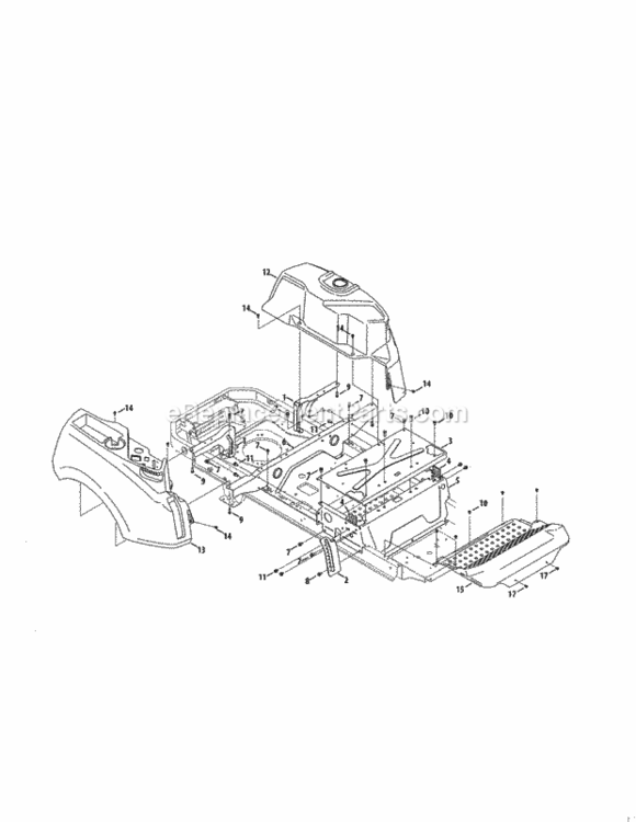 Page F Diagram and Parts List for 247204460  Craftsman Lawn Tractor