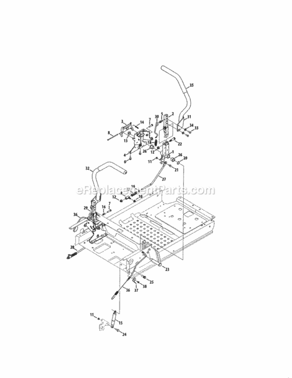 Page G Diagram and Parts List for 247204460  Craftsman Lawn Tractor
