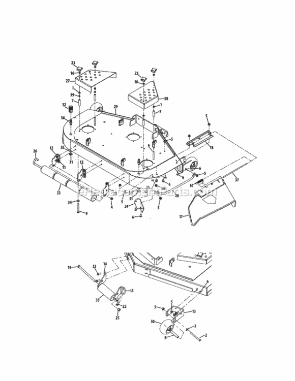 Page L Diagram and Parts List for 24725003  Craftsman Lawn Tractor