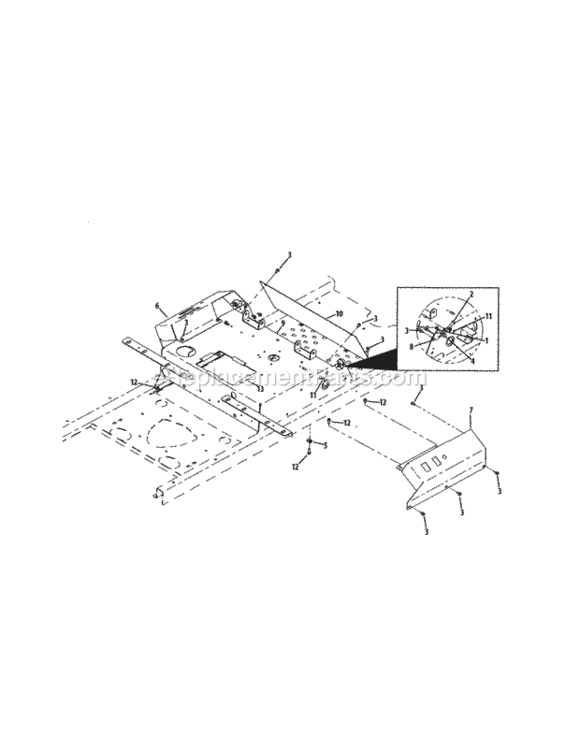 Page D Diagram and Parts List for 24725003  Craftsman Lawn Tractor
