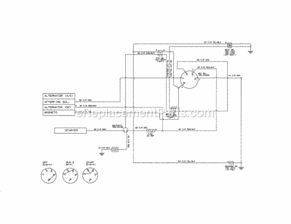 Page O Diagram and Parts List for 24725111  Craftsman Lawn Tractor