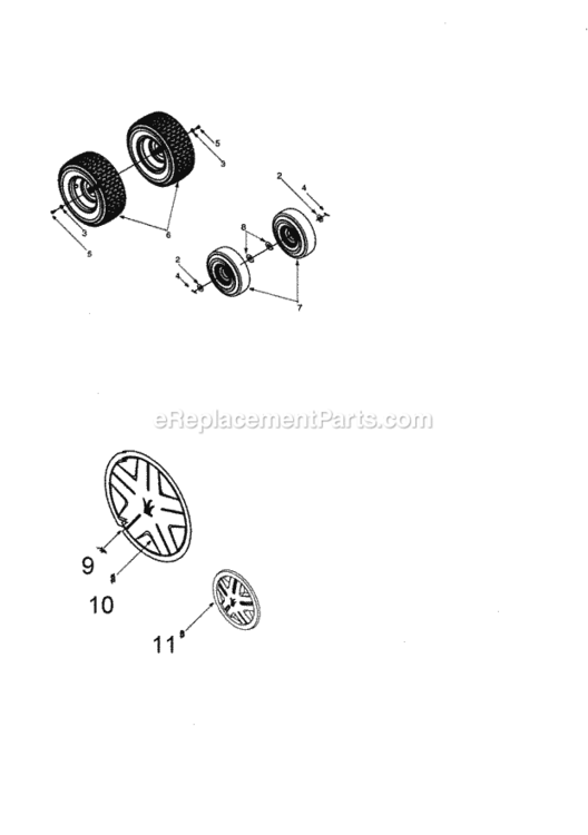 Page J Diagram and Parts List for 247270170  Craftsman Lawn Tractor