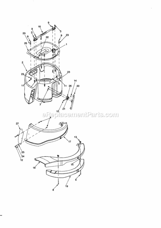 Page L Diagram and Parts List for 247270170  Craftsman Lawn Tractor