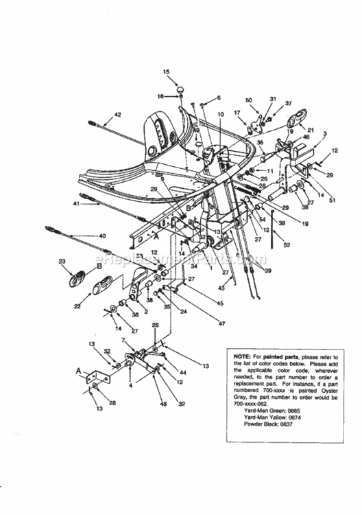 Page C Diagram and Parts List for 247270170  Craftsman Lawn Tractor
