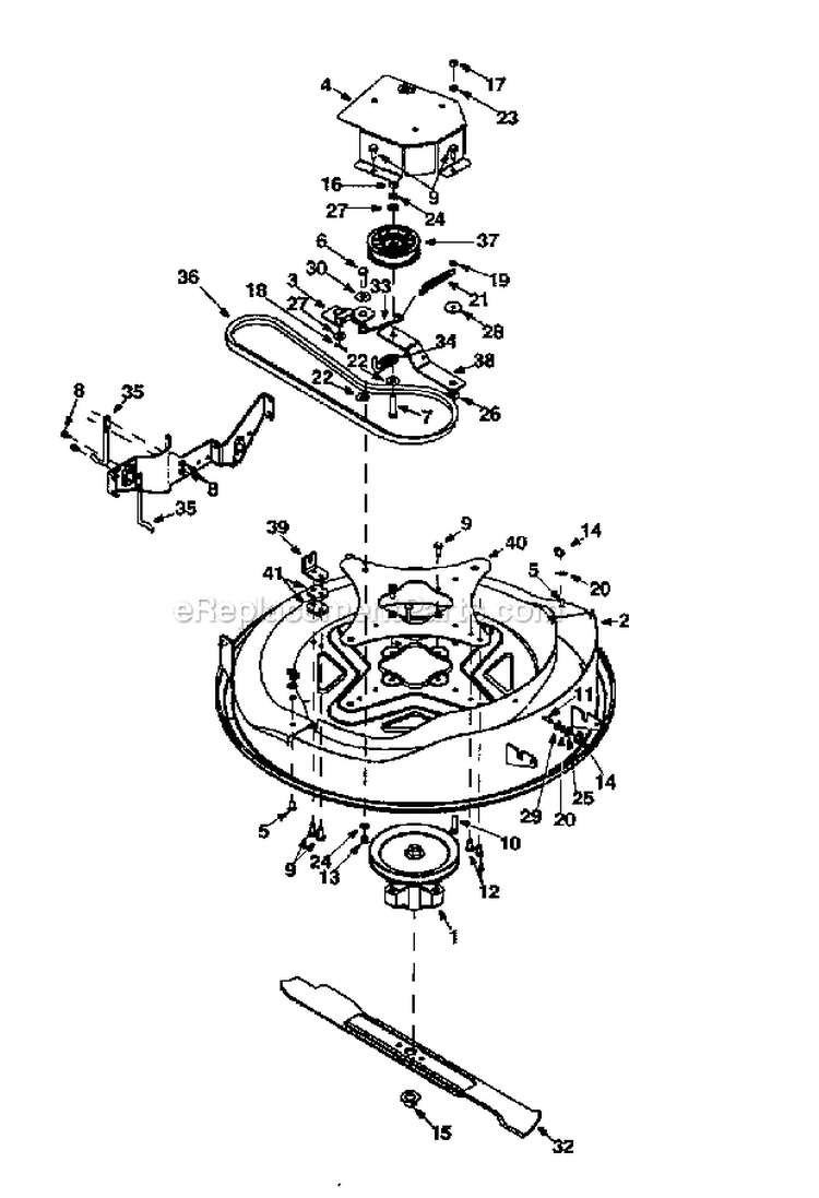 Grass_BagChute Diagram and Parts List for 247270200  Craftsman Lawn Mower