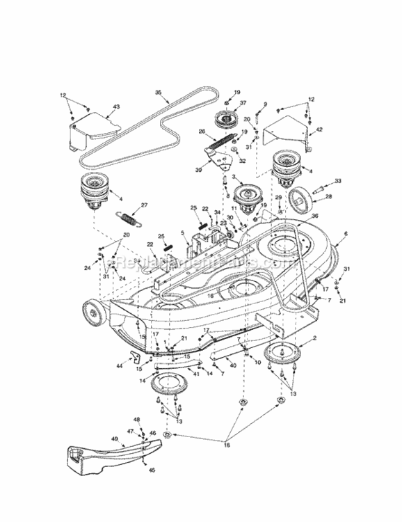 Page I Diagram and Parts List for 24727432  Craftsman Lawn Tractor