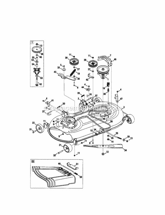 Page G Diagram and Parts List for 24728672  Craftsman Lawn Tractor